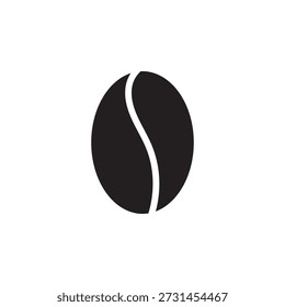 A set of different icons, coffee bean icons isolated on white, vector simple illustration, flat design. Graphic brown coffee element symbol for design, decoration, branding, label, hand-drawn