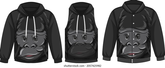 plantilla de sudadera negra