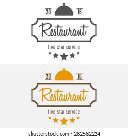 Set of different logo, label, emblem, badge and logotype elements for restaurant, cafe, cafeteria, bar or company