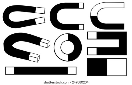 set of different magnets