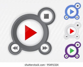 set of different media players