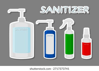 Conjunto de diferentes modelos de desinfetante em sabonete dispensador para desinfecção, desinfecção consistindo de desinfetante acessório em dispensador de sabão, desinfetante em dispensador de sabão é a principal desinfecção de prevenção