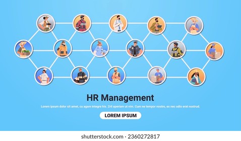 establecer diferentes ocupaciones personas diversos trabajadores de diversas profesiones y especialistas recolección feliz concepto de celebración del día laboral horizontal