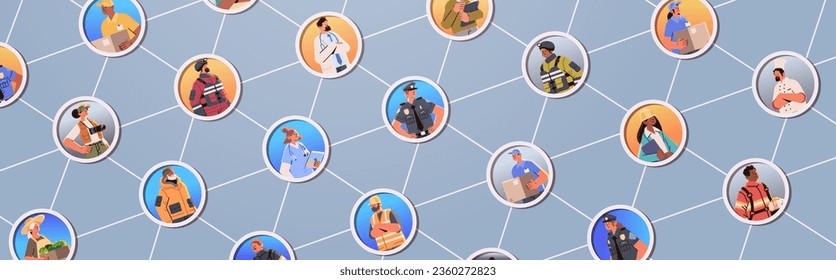 set different occupation people diverse workers of various professions and specialists collection happy labor day celebration concept