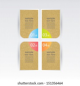 set of different options for web stickers for your data / vector.
