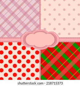 set of different pattern for scrapbooking. Vector, EPS 8
