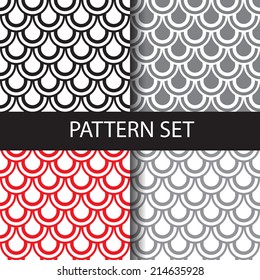 set of different roll color seamless patterns. Endless texture can be used for wallpaper, pattern fills, web page background,surface textures.