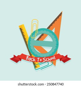 a set of different rulers and clips on a colored background