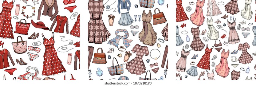 Se ajusta con diferentes patrones de moda sin fisuras. Texturas sin fin con vestidos, bolsas y accesorios  