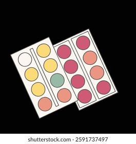 set of different shape color palate, color palate, color, palate, color background