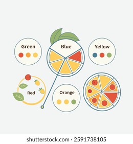 set of different shape color palate, color palate, color, palate, color background