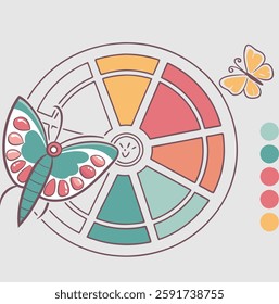 set of different shape color palate, color palate, color, palate, color background