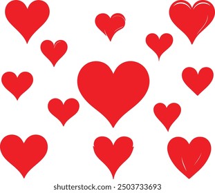 A set of different shapes  heart.