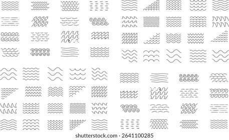 a set of different shapes and lines