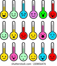 Set of different smileys vector 