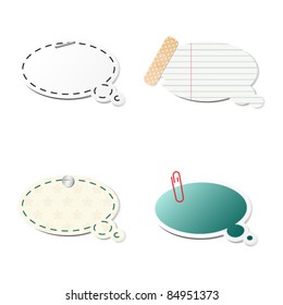 Set of different speech bubbles