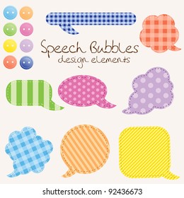 set of different speech bubbles,  design elements