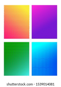 Set of different style seamless abstract pattern background. Can be used template or flyer, brochure design.