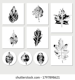 Se establece con diferentes plantillas con hojas de sello. Tarjetas para su diseño y publicidad