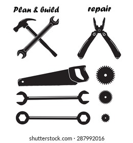 set of different tools.
