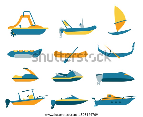 Boats Float In Water