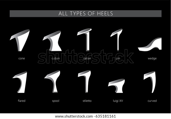 different types of women's heels