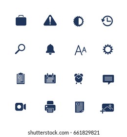 Set with different UI icons. Icons for sites, apps, programs.