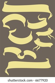 Set of different vector banners