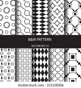 set of different vector patterns  Endless texture can be used for wallpaper, pattern fills, web page background,surface textures.