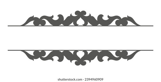 Set of different vintage ornaments	
