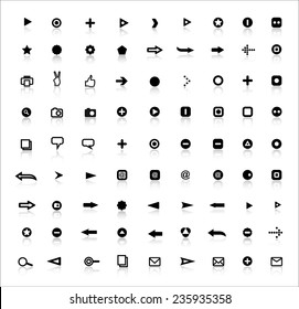 Set Different Web Icons Vector Illustration Stock Vector (Royalty Free ...