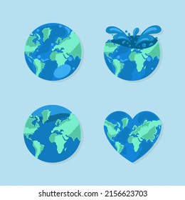 set different world shape and water