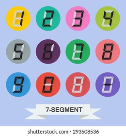 7 segment display fonts