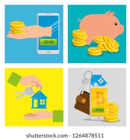set digital bitcoin currency to exchange money