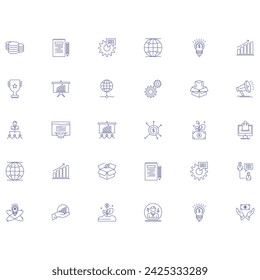 Set of digital icons. Search flat icon. Checklist elements. information technology vector. illustration flat design. Circle buttons. Vector Simple web icons set. business icon.