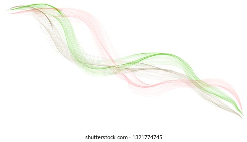 Set of digital realistic smoke vector illustration