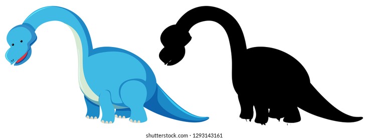 Ilustración de carácter de conjunto de dinosaurios
