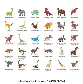 Set of dinosaur thin line and pixel perfect icons for any web and app project. 