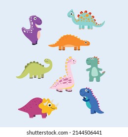 Conjunto de dinosaurios para huellas de niños