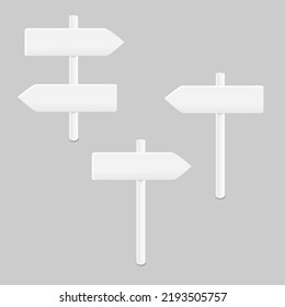 Conjunto de signos de dirección con flecha izquierda y derecha sobre fondo transparente. Ilustración del vector