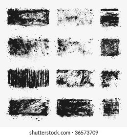 A set of dirty vector textures/banners made with charcoal. You'll find more grunge design elements in my portfolio.
