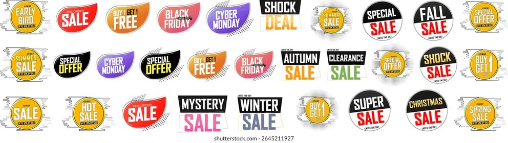 Set discount banners and promo tags
