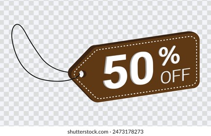 "Set of discount labels: 50% off sale banners and special offer tag stickers. Vector design."