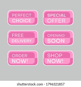 Set of discount labels to attract customers' attention. Timeless easy-to-read design. Also suitable for web page ads, tags, discount offer price labels, badges, coupons, flyers etc.