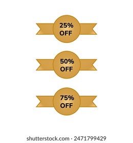 Set of discount labels for different seasons