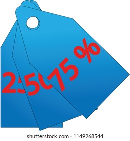 set of discount stickers