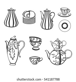 set of dishes