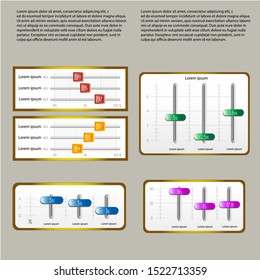 Set to display the description of the percentage graph, the sensor for infographics