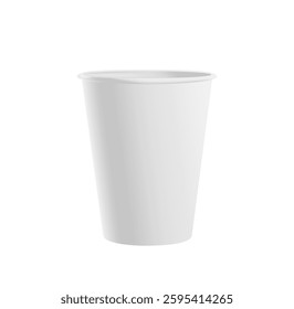 Set of disposable cups for takeaway coffee or tea template