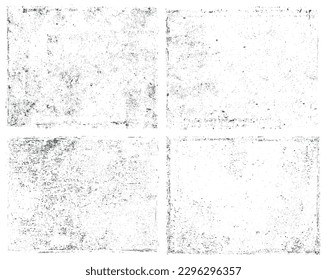 Set von bedrängten grungy Overlay-Texturen.
